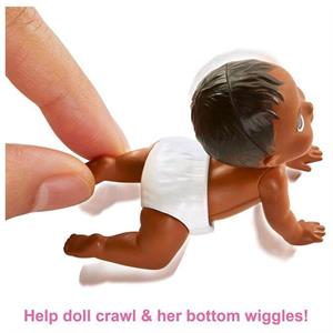 Barbie Babysitters Crawling Baby Doll